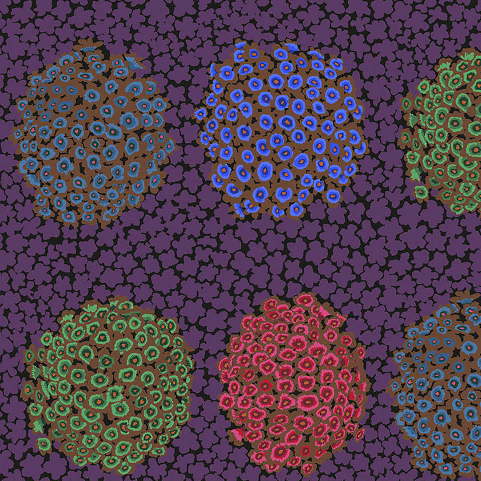 Free Spirit - Kaffe Fassett Collective February 2021 - PWGP180.PURPLE