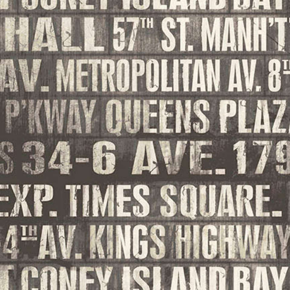 Free Spirit - Monochrome - PWTH173.CHARCOAL Subway Signs