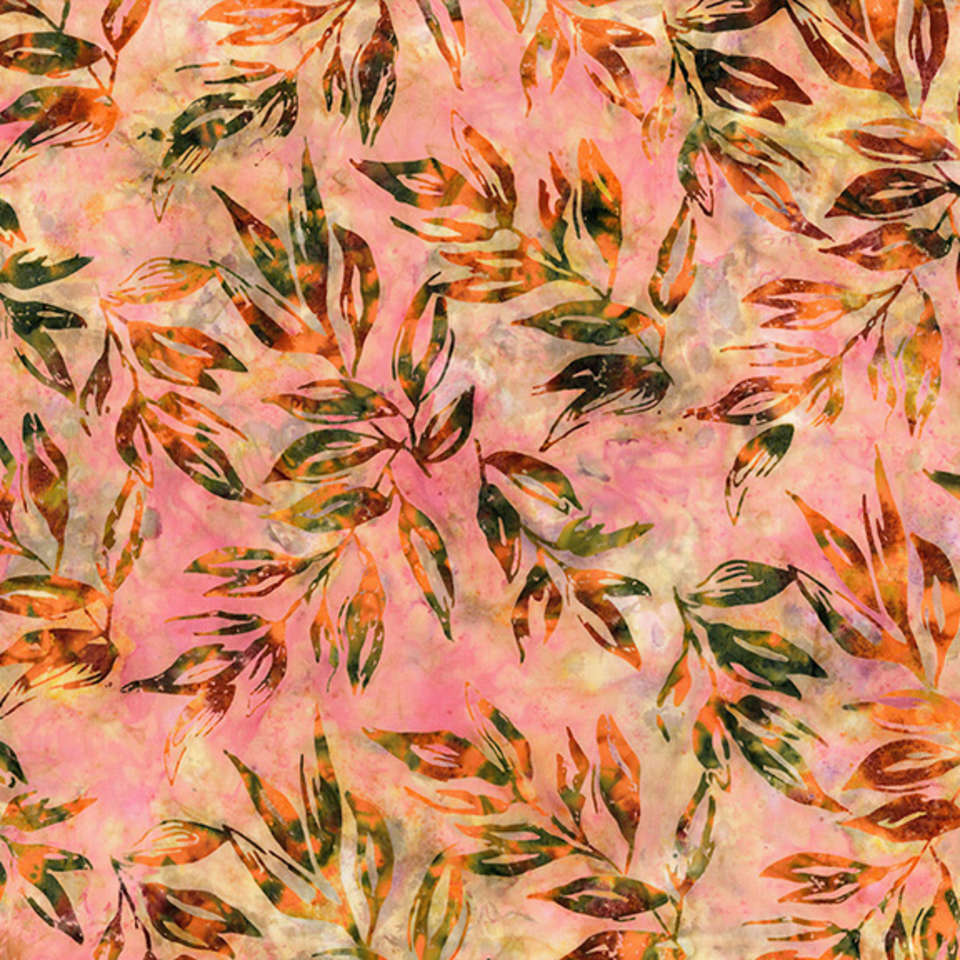 RJR Fabrics - Nature Walk - rj1001pe5b_leaves_peach