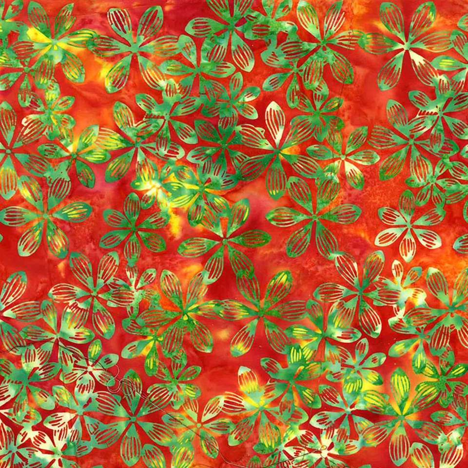 Hoffman California Fabrics - Paradise - T2398-224-Poppy