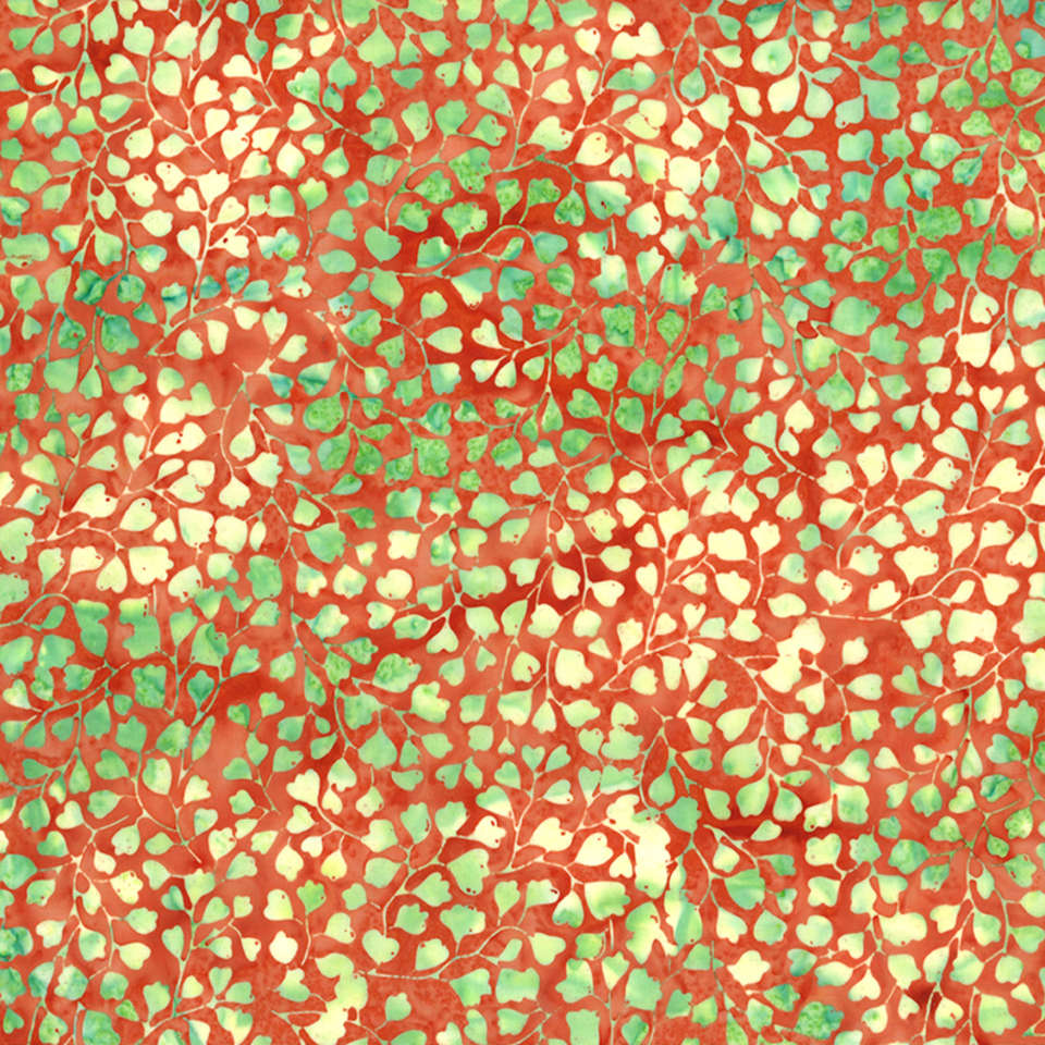 Hoffman California Fabrics - Paradise - T2393-224-Poppy