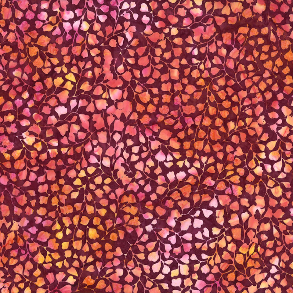 Hoffman California Fabrics - Paradise - T2393-38-Burgundy