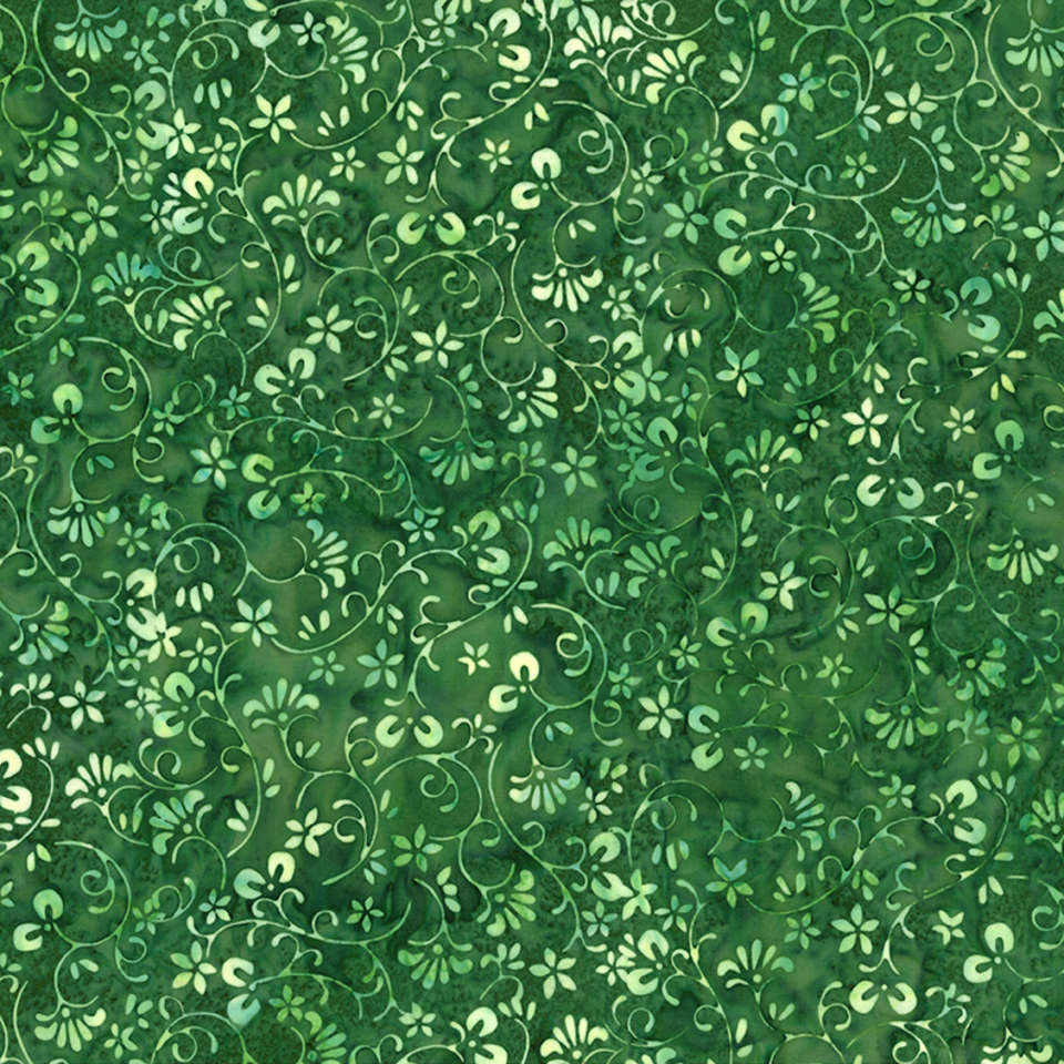 Hoffman California Fabrics - Paradise - T2399-377-Spinach