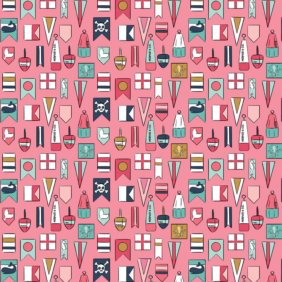 Mary Elizabeth Bunnies by Christopher Thompson for Riley Blake Designs Baby Girl Fabric Quilting Cotton Pink Bunny Fabric for Easter