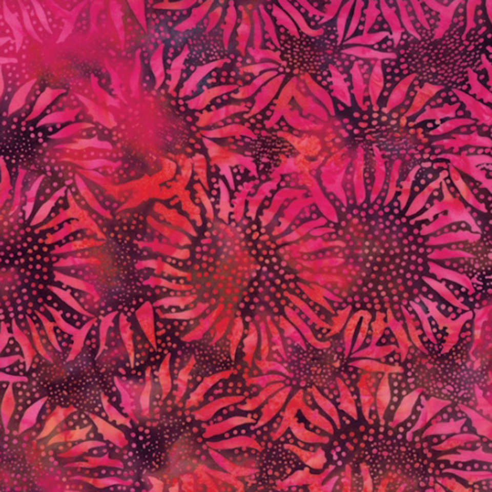 Hoffman California Fabrics - 884 Sunflowers Batiks - 884-348-Lucy