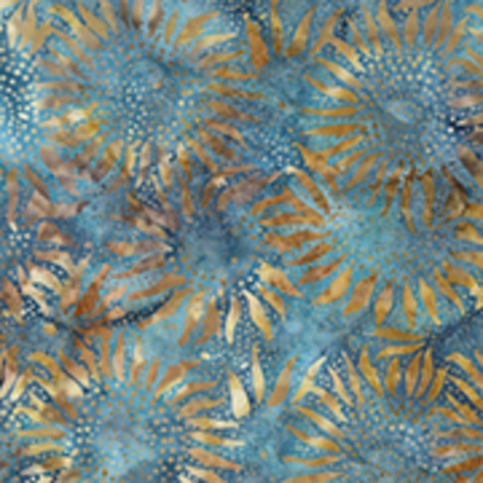 Hoffman California Fabrics - 884 Sunflowers Batiks - 884-361-Cabo