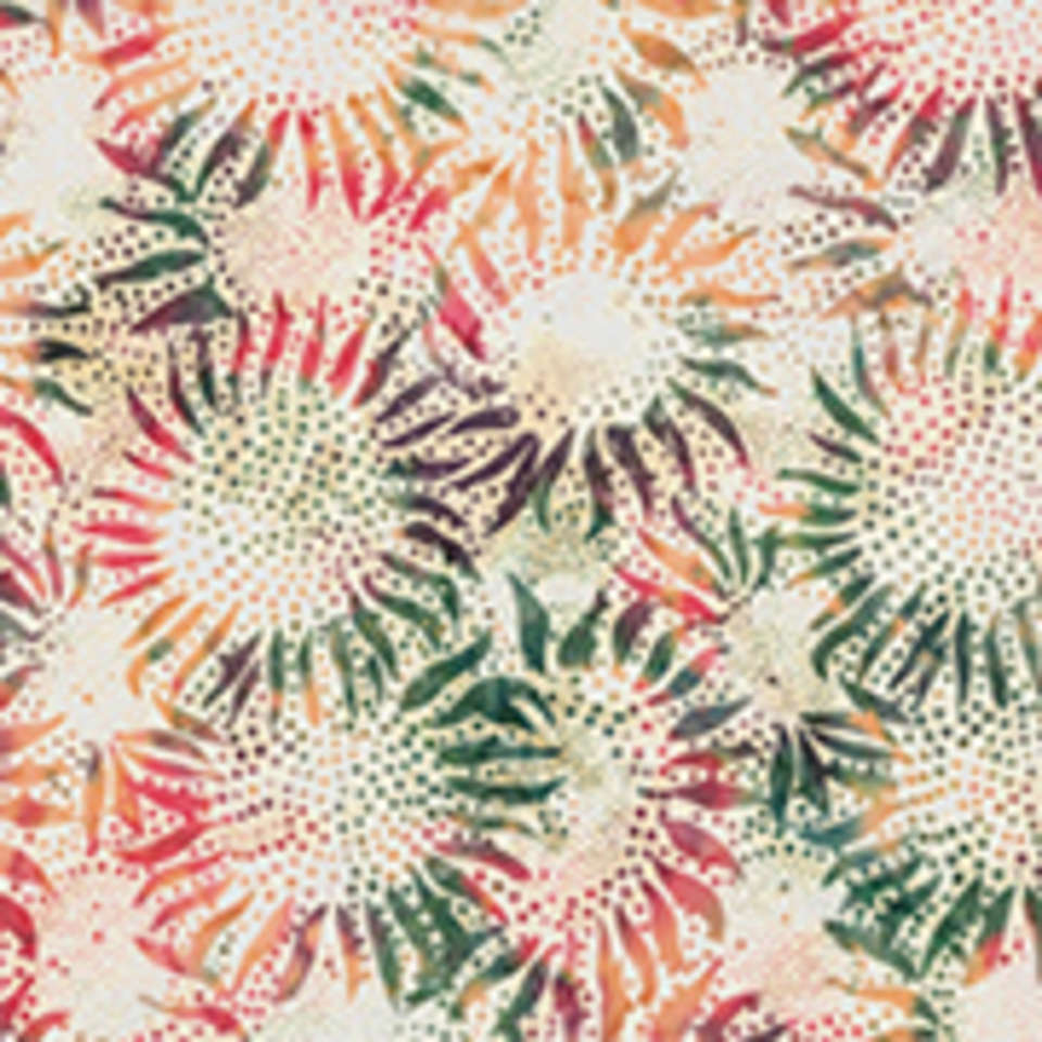 Hoffman California Fabrics - 884 Sunflowers Batiks - 884-339-Summer