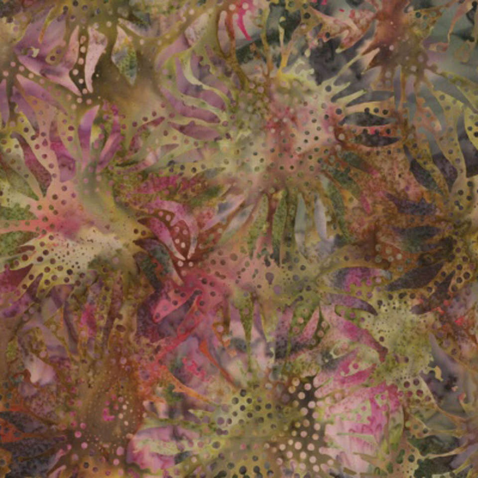 Hoffman California Fabrics - 884 Sunflowers Batiks - 884-219-Carnation