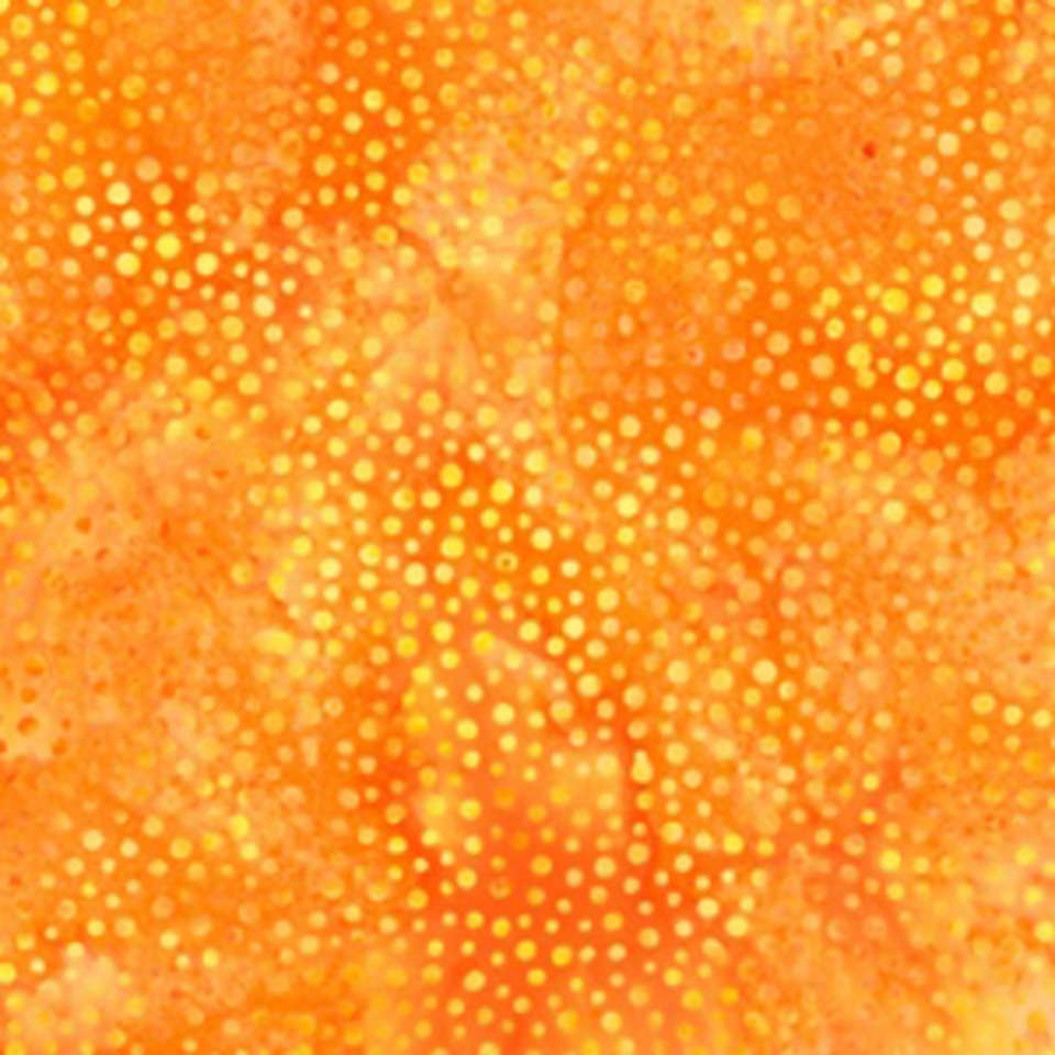 Hoffman California Fabrics - 885 Dot Batiks - 885-13-Orange
