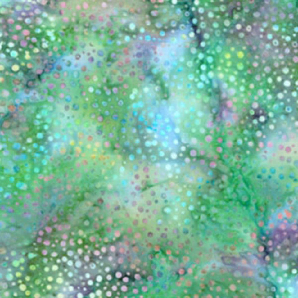 Hoffman California Fabrics - 885 Dot Batiks - 885-132-Opal