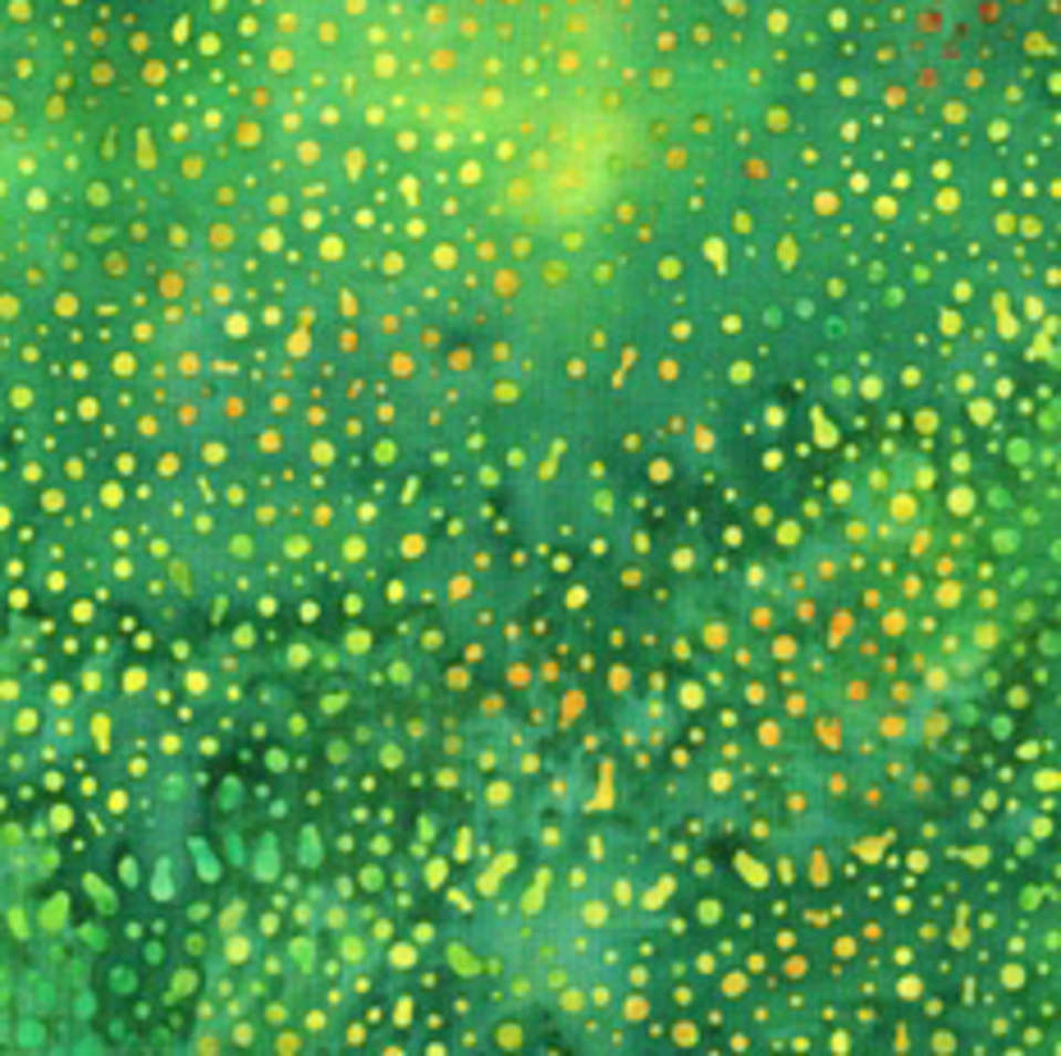 Hoffman California Fabrics - 885 Dot Batiks - 885-115-Grass