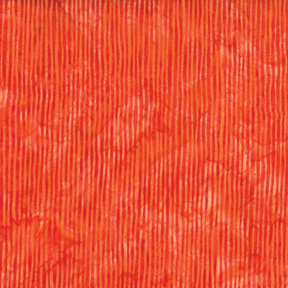 Hoffman California Fabrics - R2284 Stripe Batiks - R2284-152-Tangerine