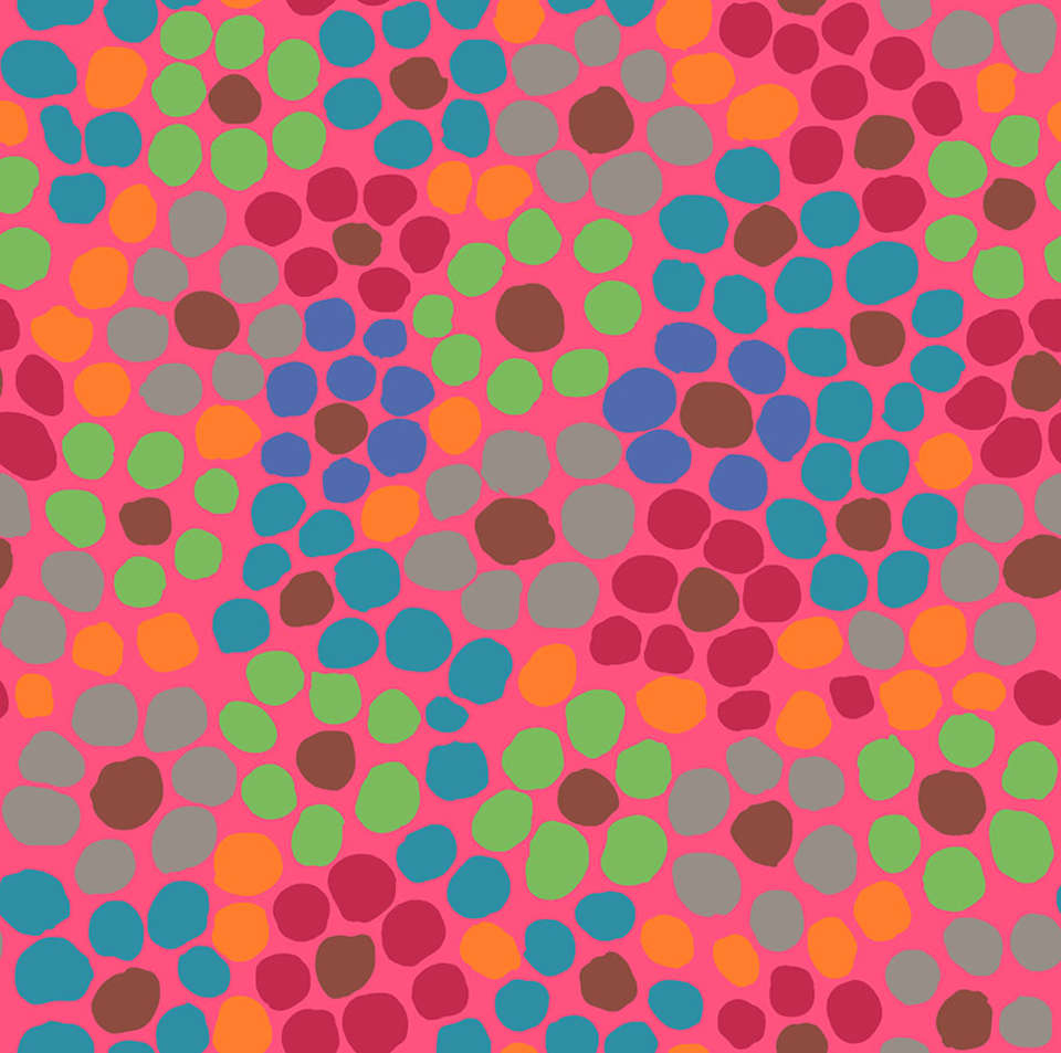 Free Spirit - Kaffe Fassett Collective February 2023 - PWBM077.PINK Flower Dot