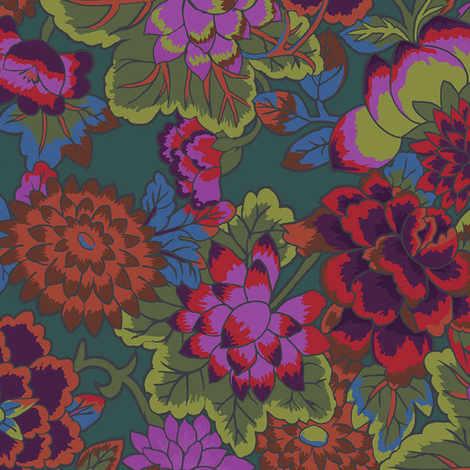 Free Spirit - Kaffe Fassett Collective February 2023 - PWGP046.TEAL Cloisonne