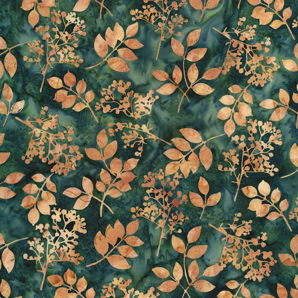 Hoffman California Fabrics - Autumns Finest - T2431-418-Chamomile