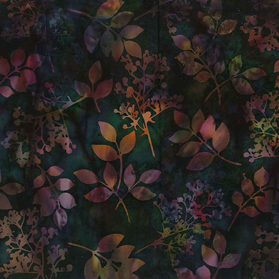 Hoffman California Fabrics - Autumns Finest - T2431-216-Black-Jade