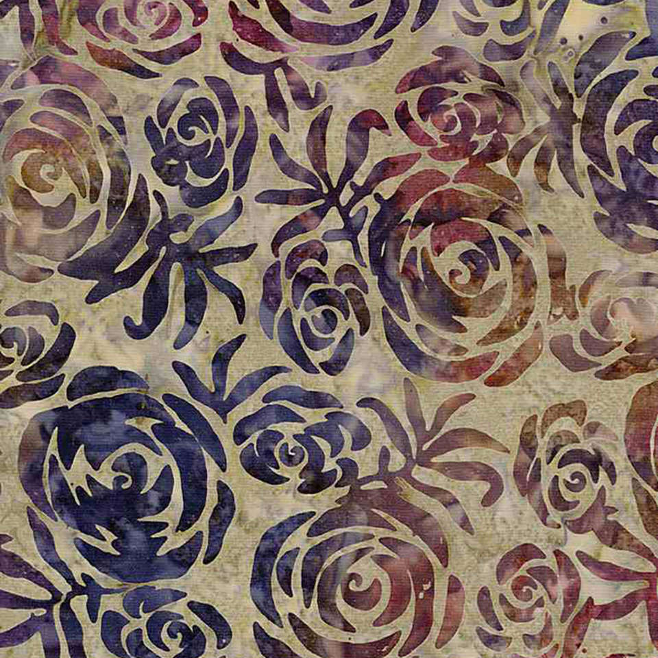 Timeless Treasures - Tonga Plum Fusion - TONGA-B8382-ROMANCE