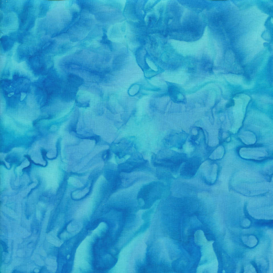 Island Batik - Foundations Basics Brilliant Blues - Waterfall