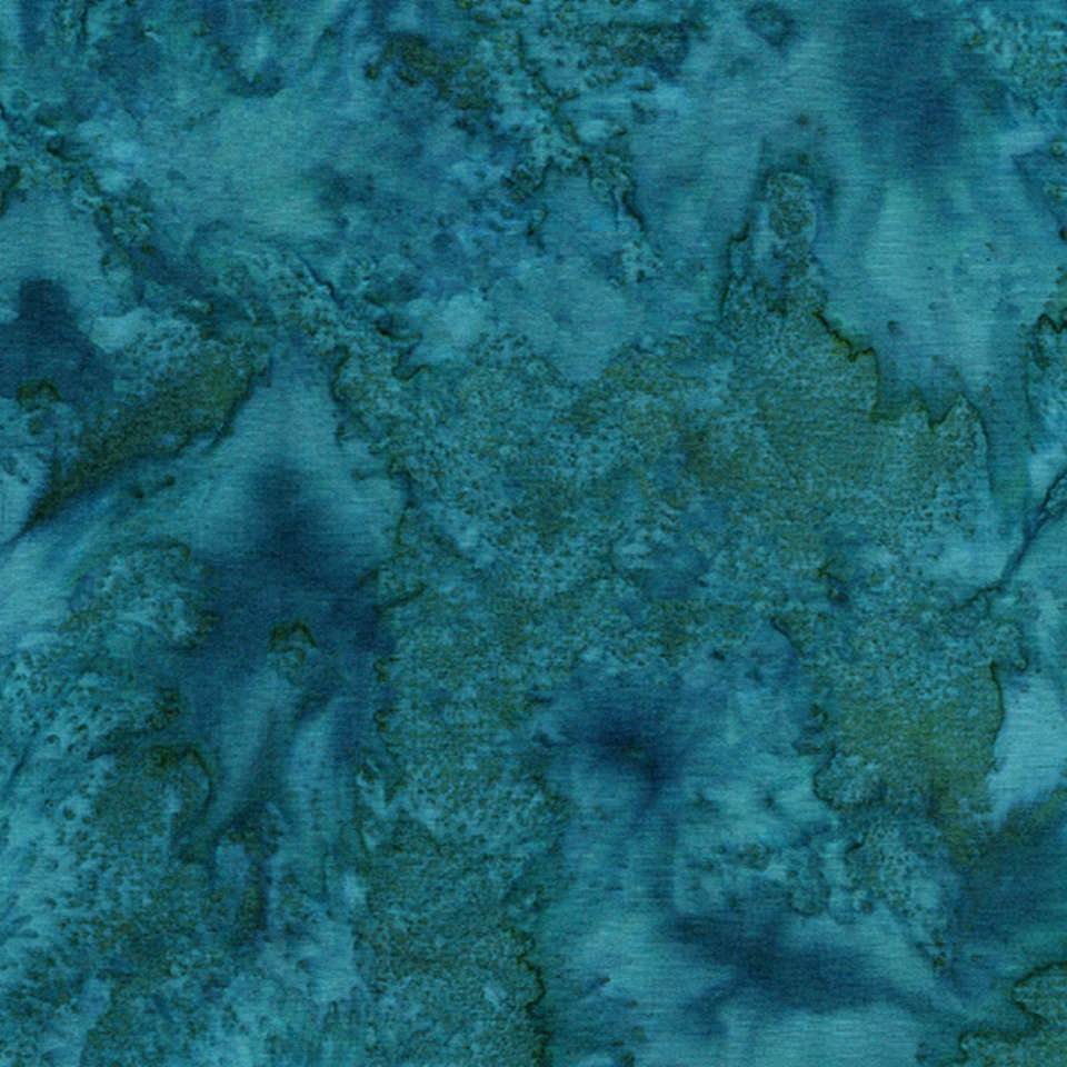 Island Batik - Foundations Basics Tantalizing Teals - Teal