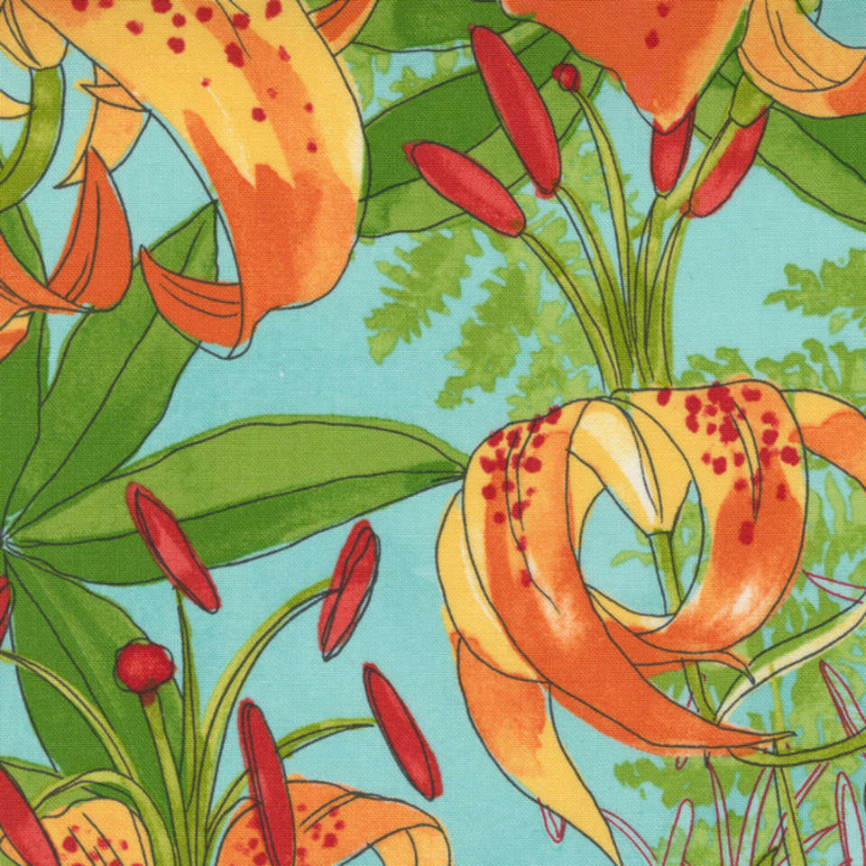 Moda - Carolina Lilies - 48700-19