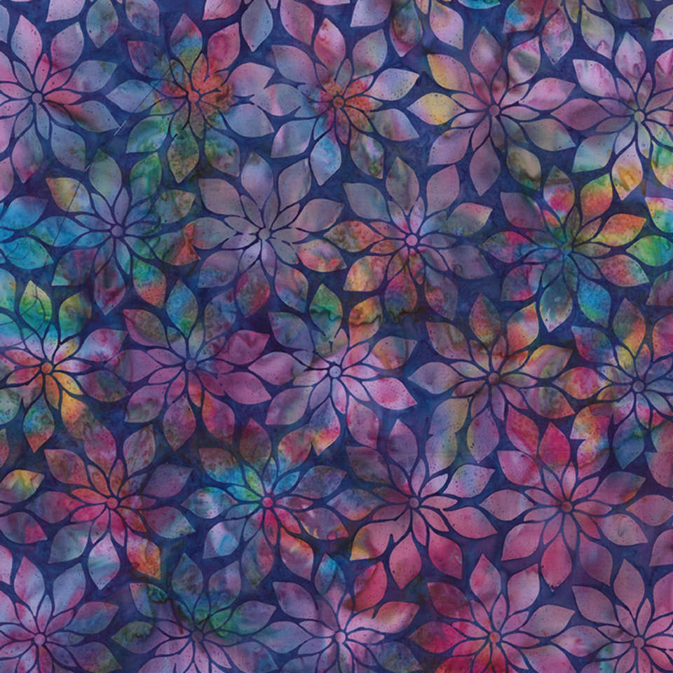 Hoffman California Fabrics - Radiant Rainbow - U2453-382-Grape-Juice