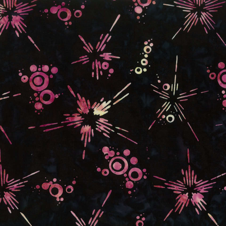 Timeless Treasures - Tonga Mini Collection Maple Leaf - Tonga-B8785 Ebony