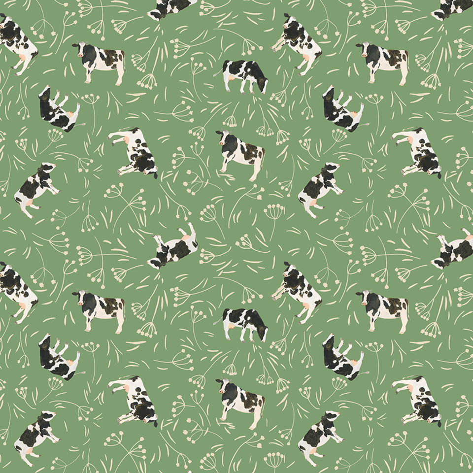 Timeless Treasures - Homestead - Rachel-CD1557 Green