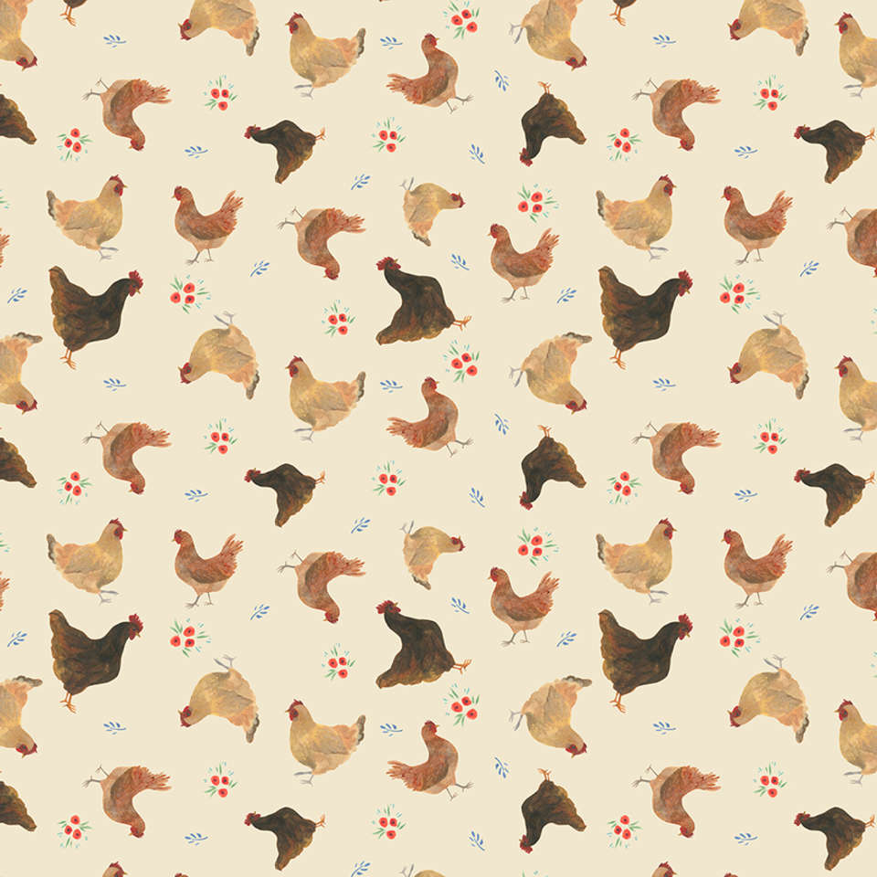 Timeless Treasures - Homestead - Rachel-CD1558 Cream