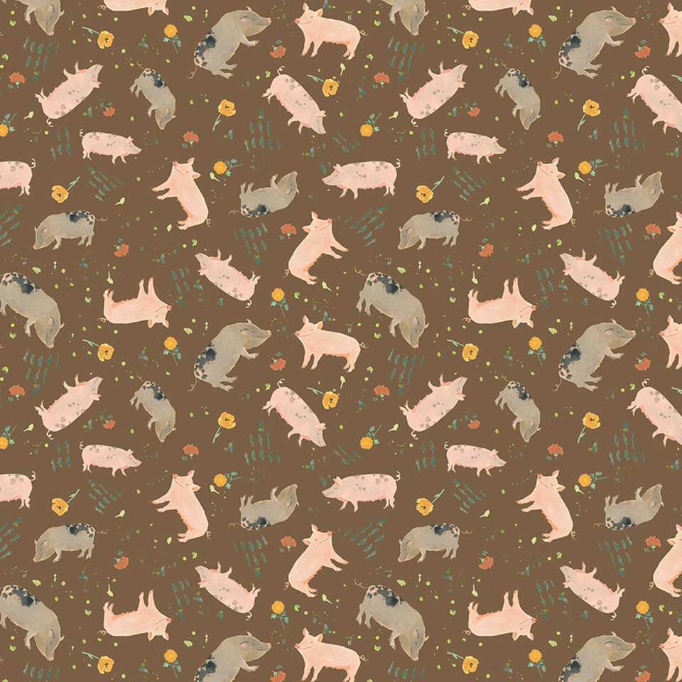 Timeless Treasures - Homestead - Rachel-CD1554 Brown