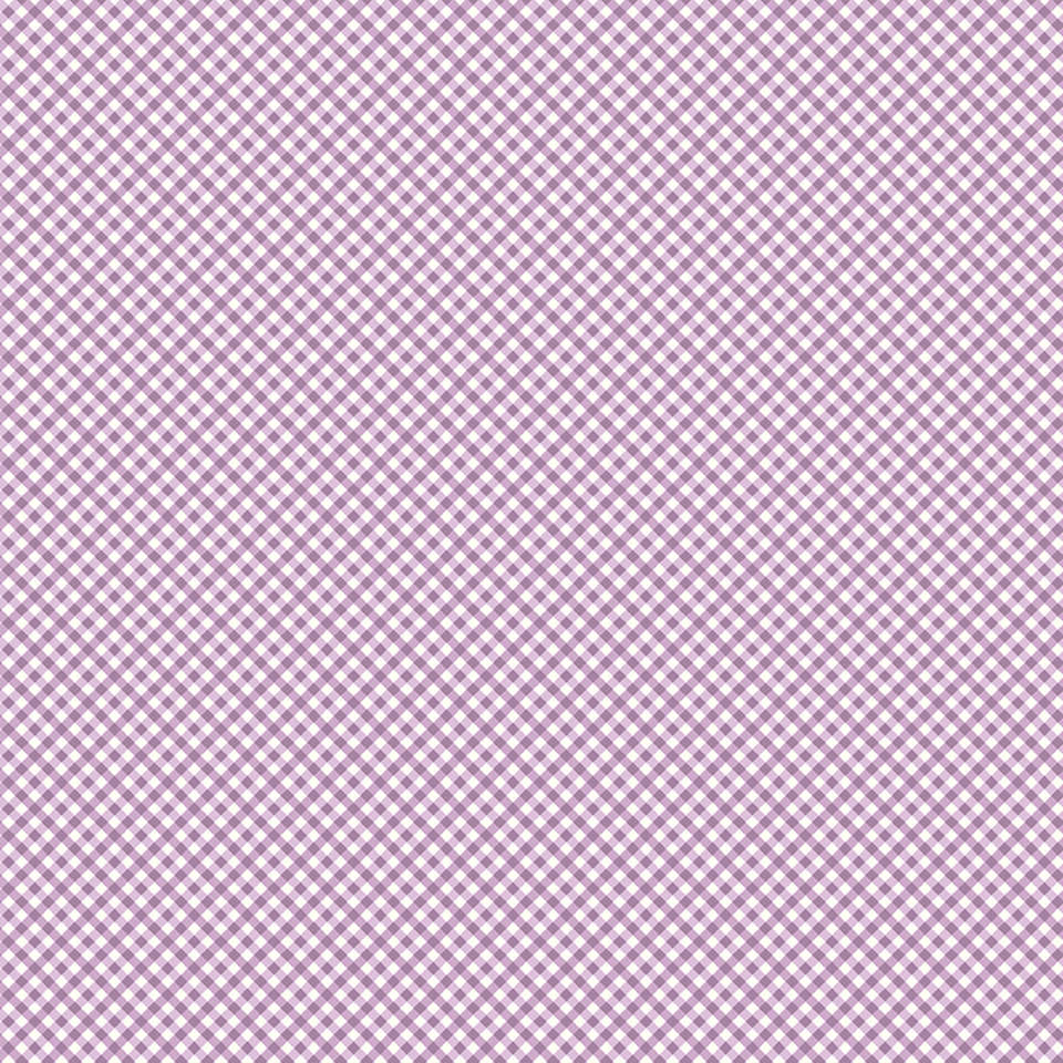 Riley Blake Designs - Bee Ginghams - C12555-PLUM