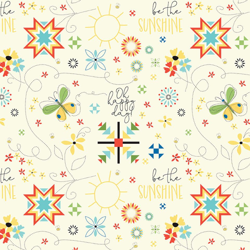 Riley Blake Designs - Oh Happy Day - C10310-CREAM