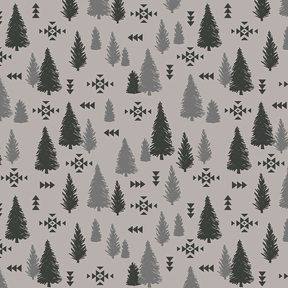 Riley Blake Designs - Timberland - C10333-LTGRAY