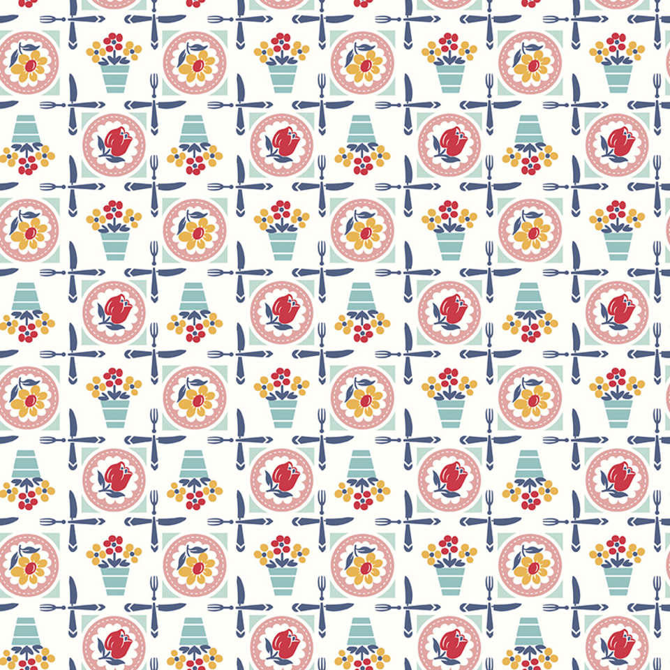 Riley Blake Designs - Cook Book - C11755-CORAL