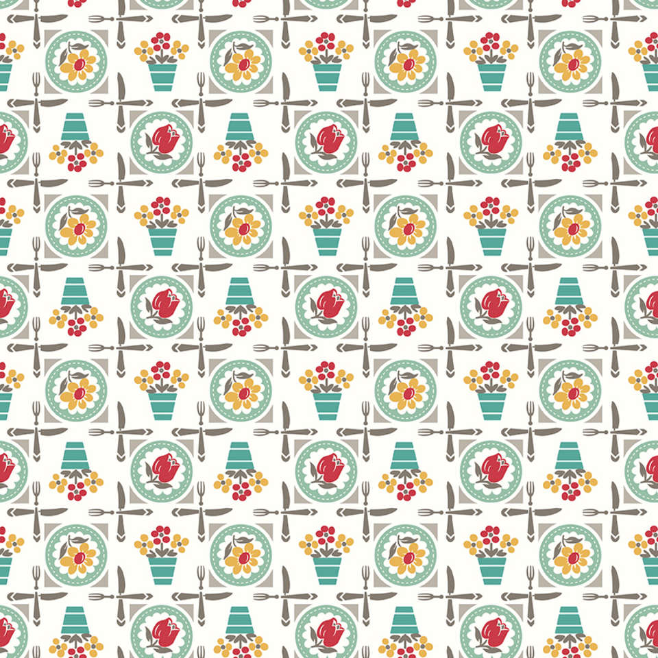 Riley Blake Designs - Cook Book - C11755-SEAGLASS