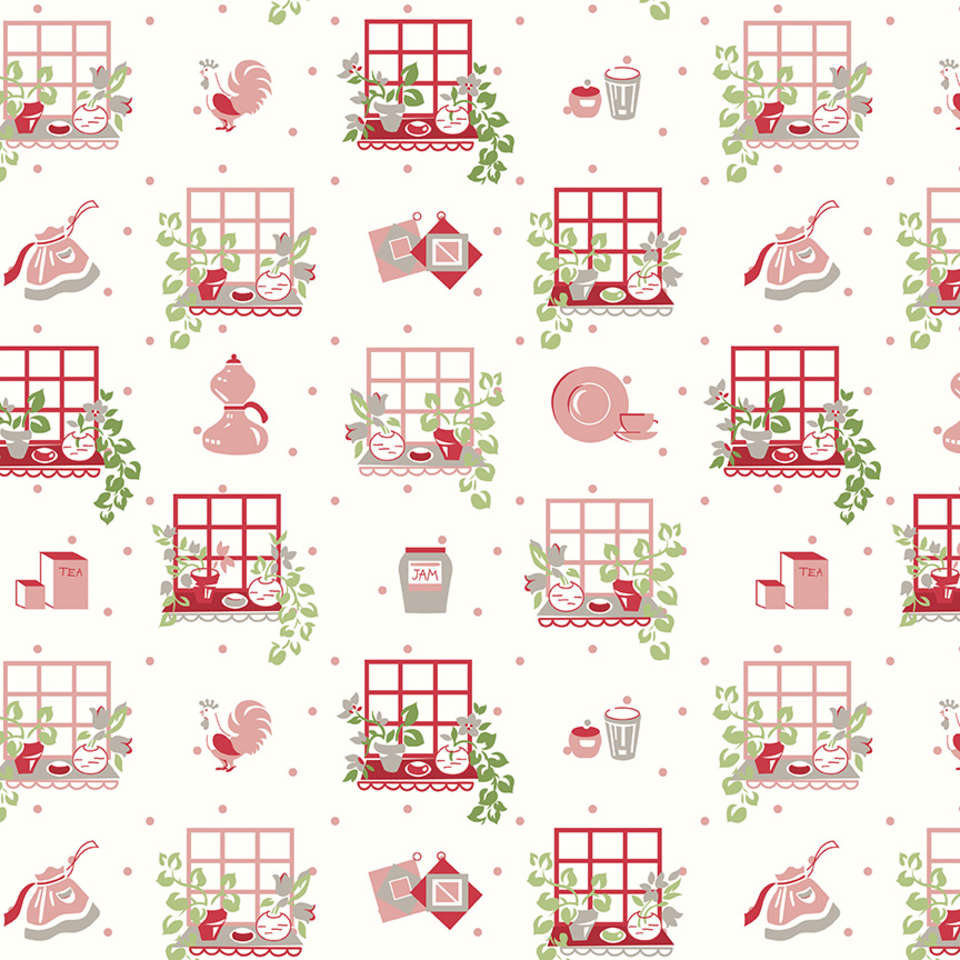 Riley Blake Designs - Cook Book - C11756-CORAL