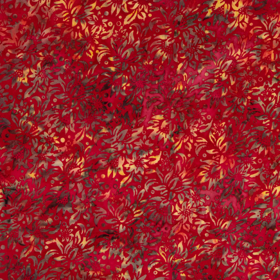 Riley Blake Designs - Expressions Batiks - BTCB1018-RedGoldMulti