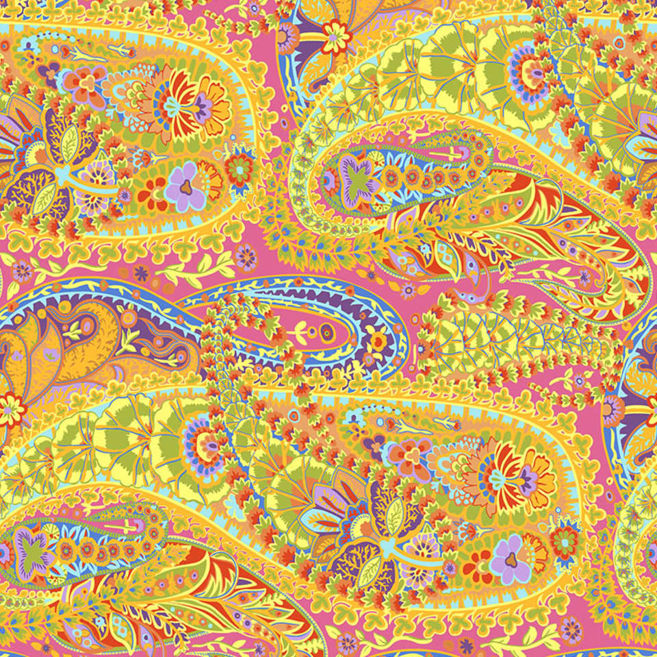 Free Spirit - Kaffe Fassett Collective August 2022 - GP60.LIME