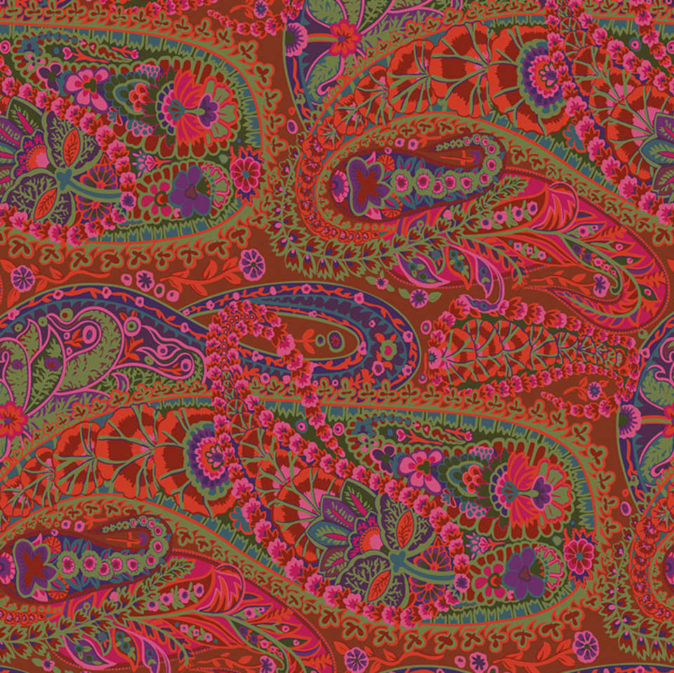 Free Spirit - Kaffe Fassett Collective August 2022 - GP60.RUST