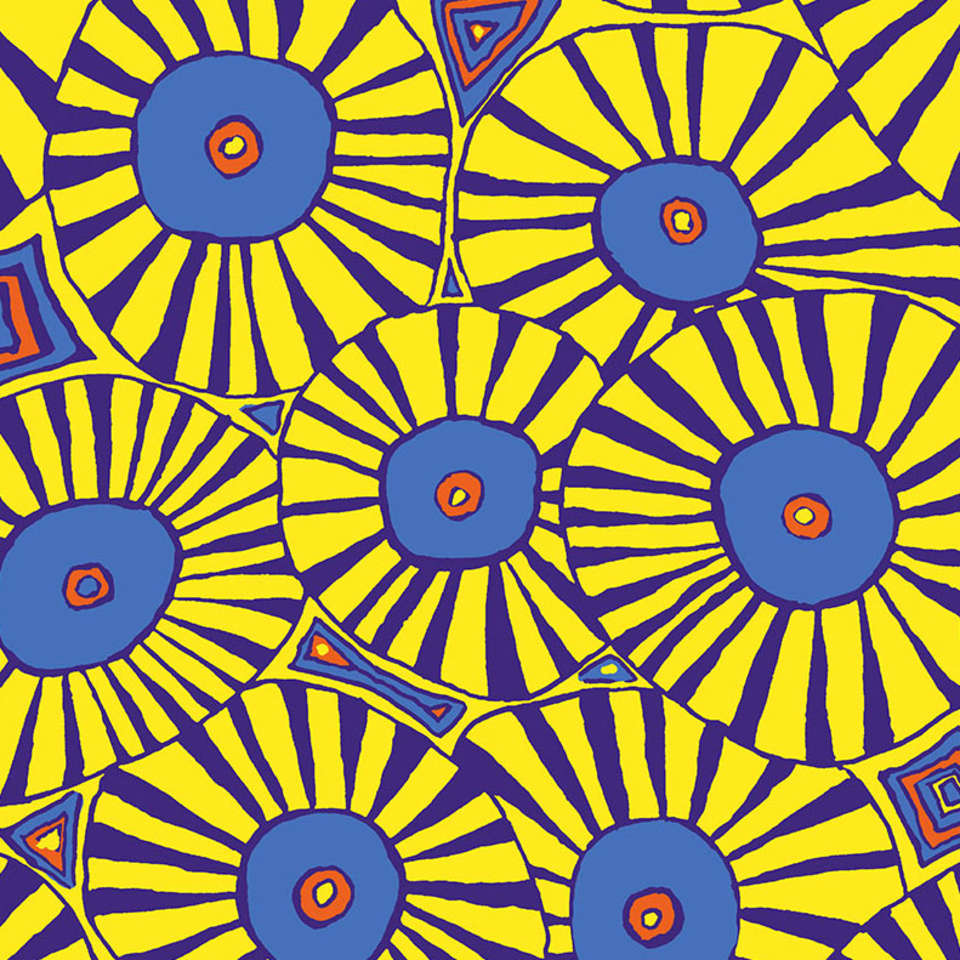 Free Spirit - Kaffe Fassett Collective August 2022 - PWBM083.YELLOW