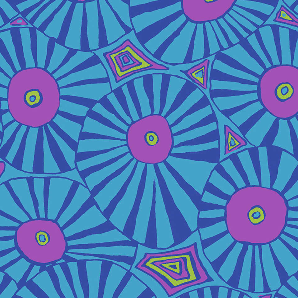 Free Spirit - Kaffe Fassett Collective August 2022 - PWBM083.BLUE