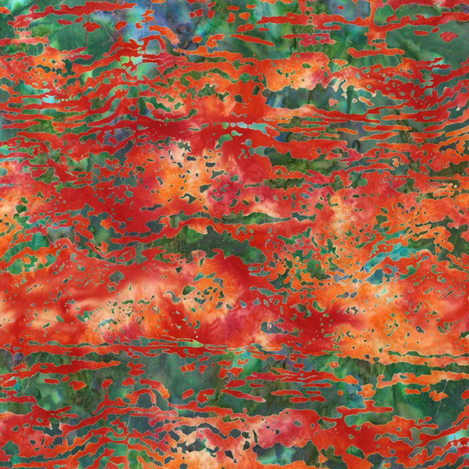 Hoffman California Fabrics - Tropical Spice - U2506-418-Chamomile