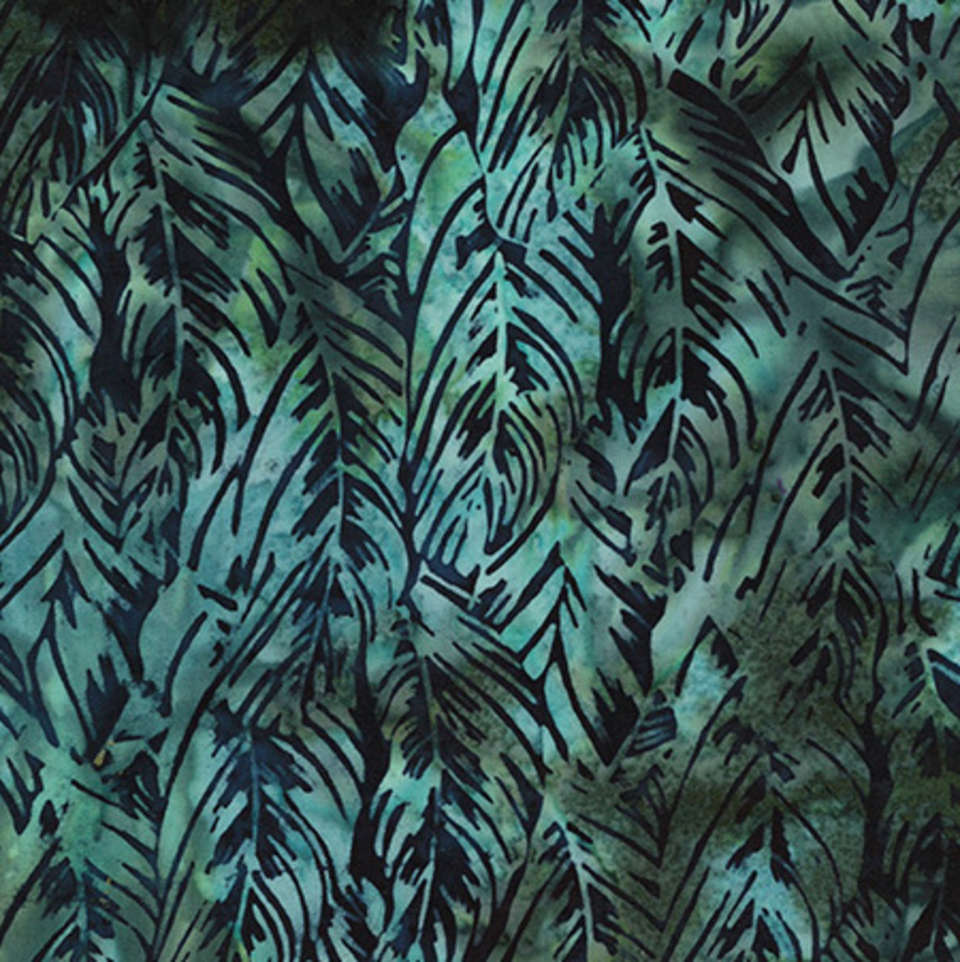 Hoffman California Fabrics - Congo Bay - Gray - MR28-19-Navy