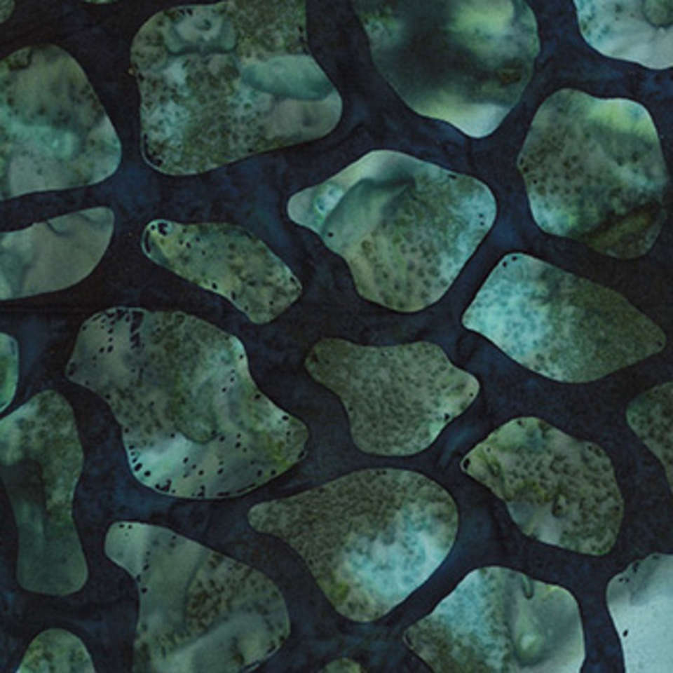 Hoffman California Fabrics - Congo Bay - Gray - MR37-19-Navy