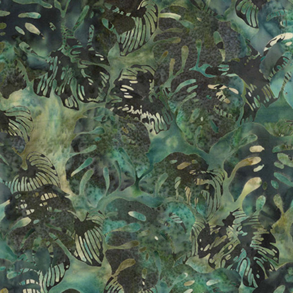 Hoffman California Fabrics - Congo Bay - Gray - MR35-69-Jungle