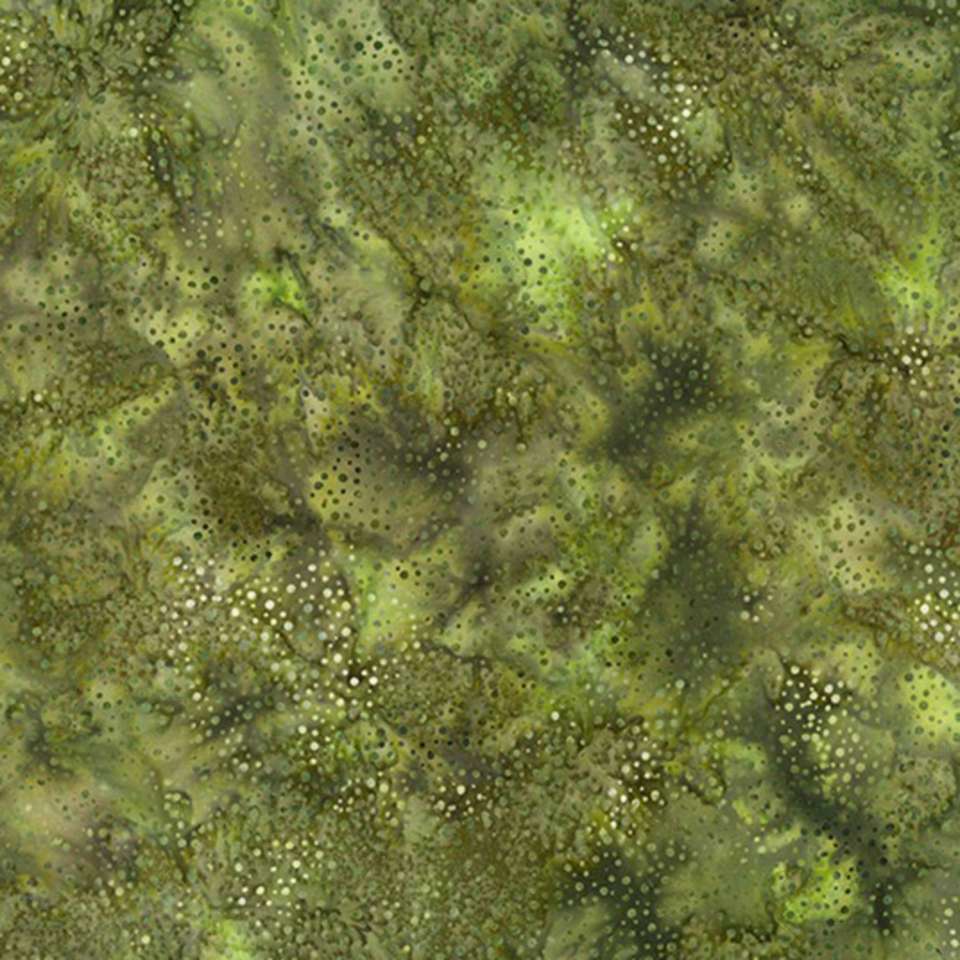 Hoffman California Fabrics - 885 Dot Batiks - 855-96-Olive
