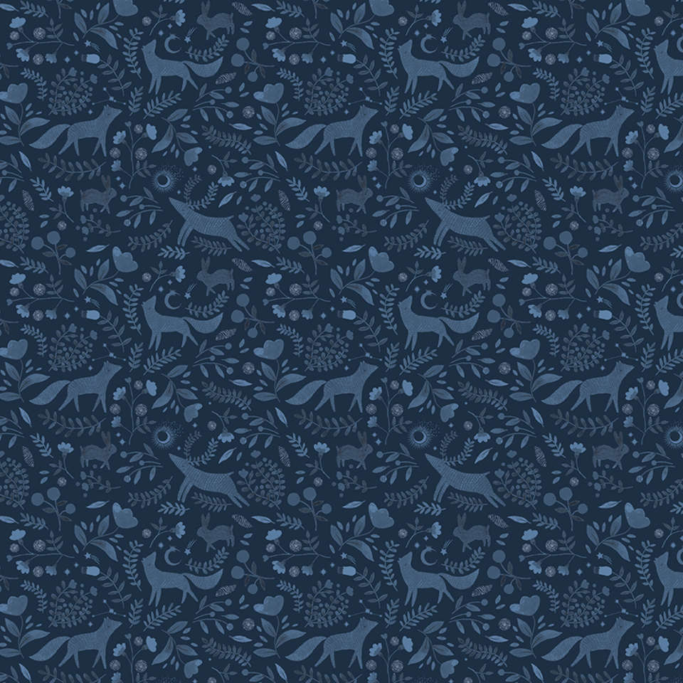 Timeless Treasures - Be Brave - Stella-D2303 Midnight