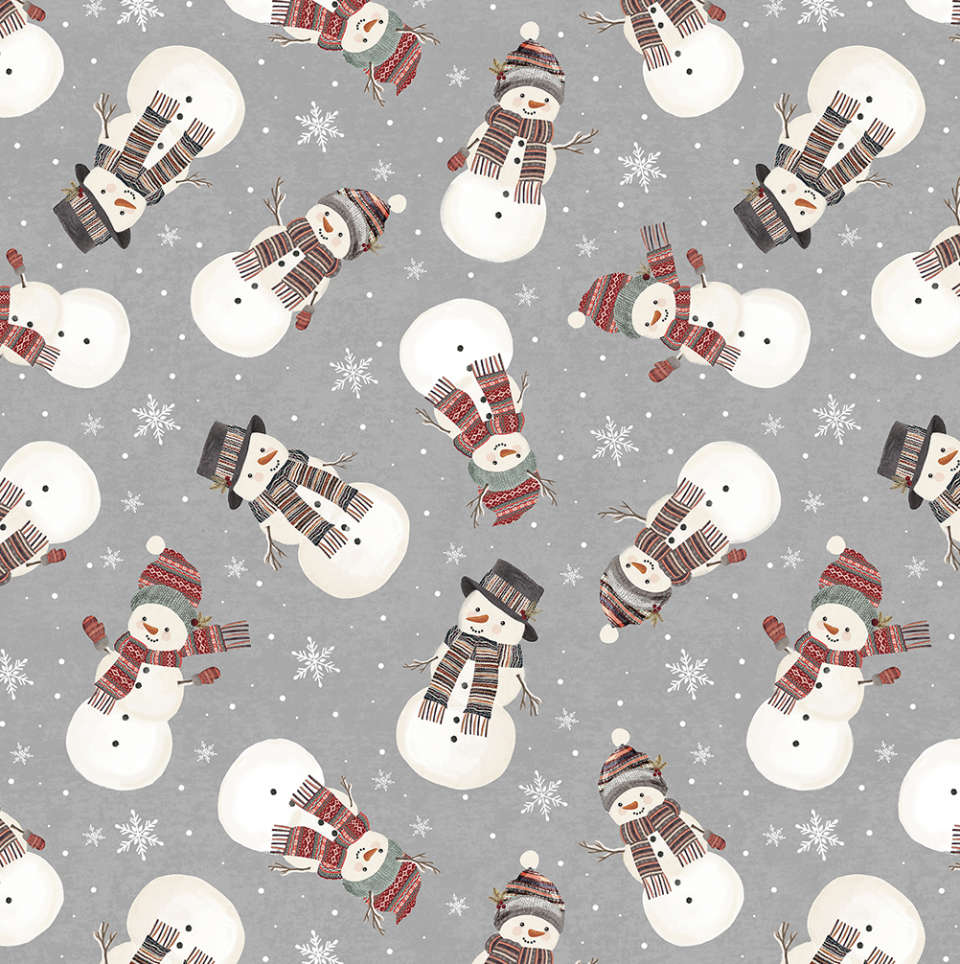 Timeless Treasures - Let It Snow - Gail-CD1461 Grey