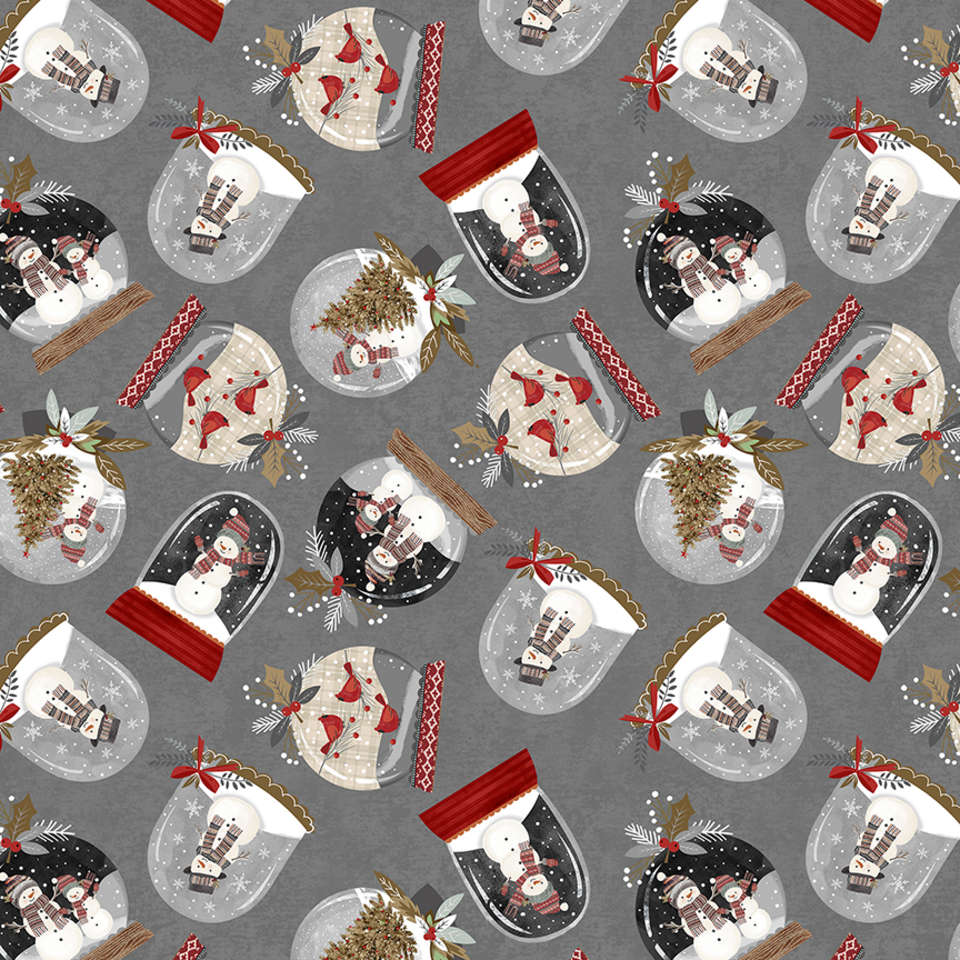 Timeless Treasures - Let It Snow - Gail-CD1463 Grey