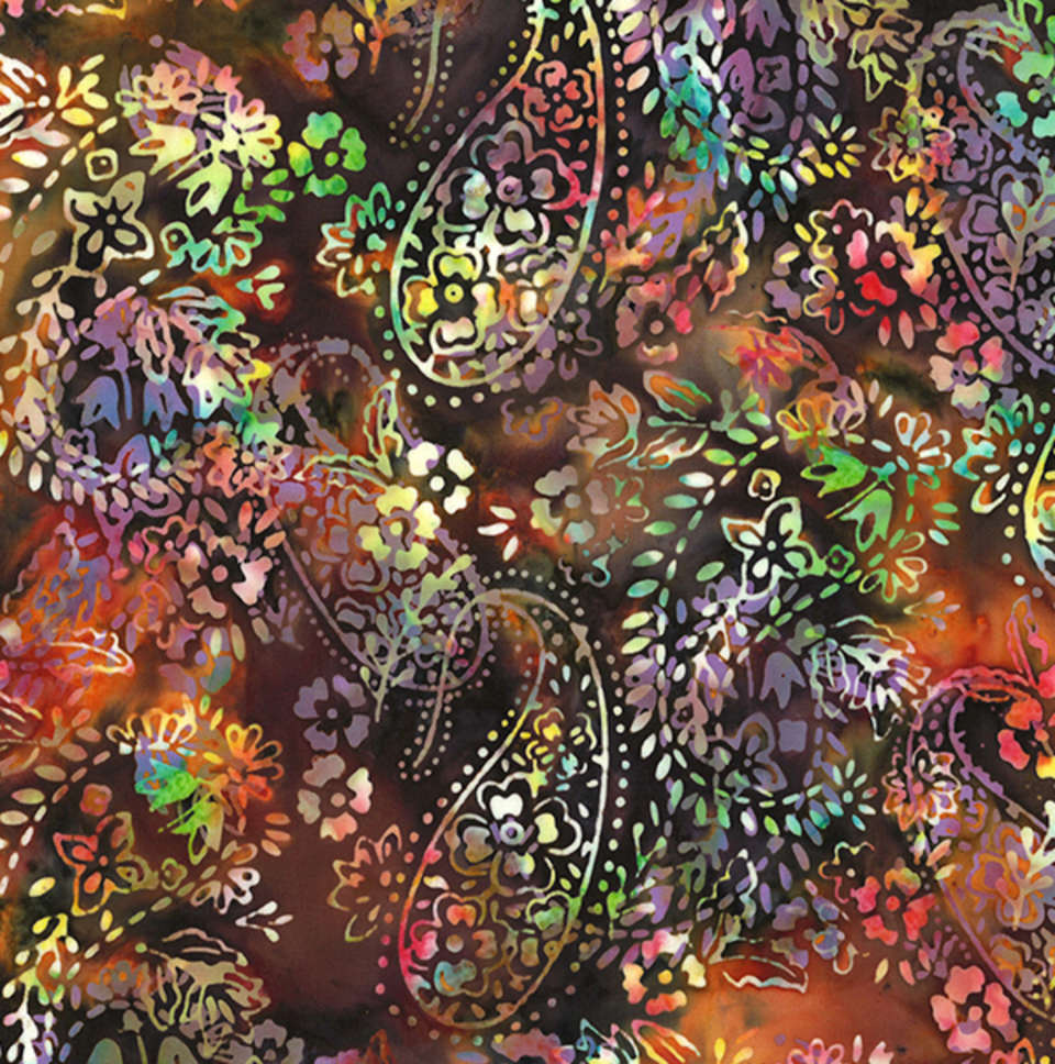 Hoffman California Fabrics - Groovy - V2515-540-Woodstock