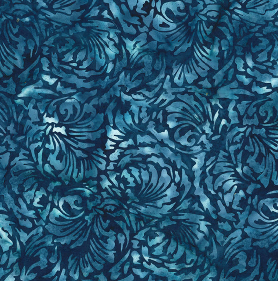 Hoffman California Fabrics - Very Berry Blue - V2511-261-Bluejay